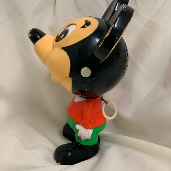 Vintage Mattel 1976 Disney Mickey Mouse Pull String Figure Plastic - Works. - Picture 5 of 9
